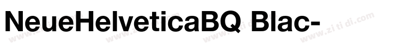 NeueHelveticaBQ Blac字体转换